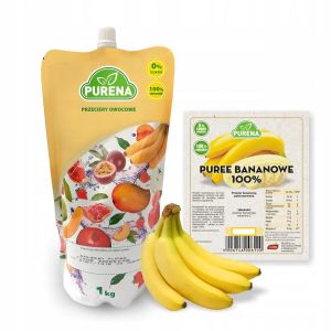 Pulpa (puree) bananowa 100% bez cukru PURENA 1kg